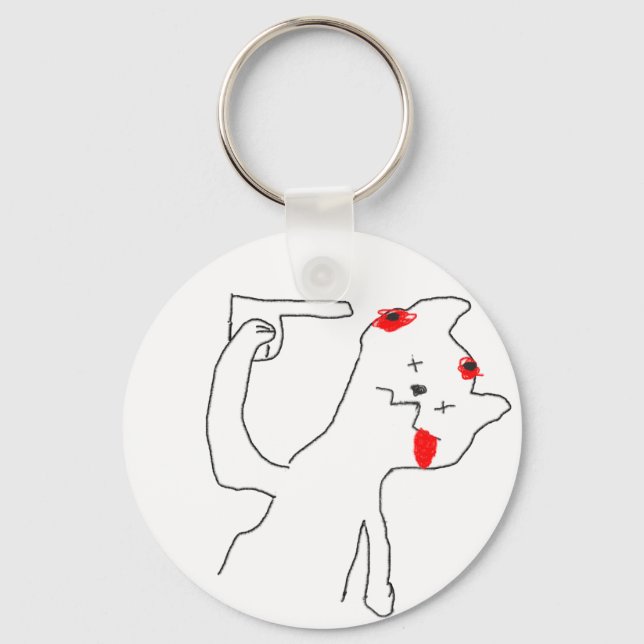 suicide cat key ring (Front)