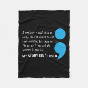 Suicide Depression Awareness Fleece Blanket
