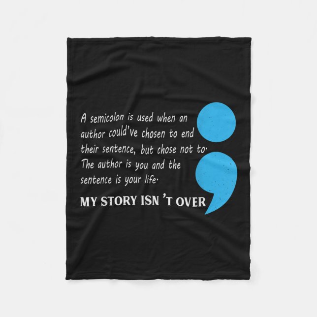 Suicide Depression Awareness  Fleece Blanket (Front)