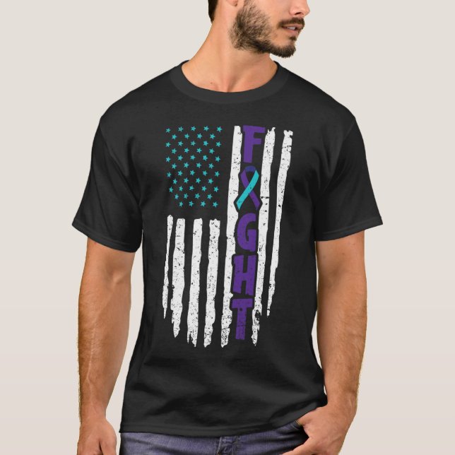 Suicide Depression Design for a Prevention Awarene T-Shirt (Front)