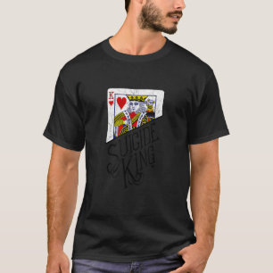 Suicide King of Hearts Playing Card Poker T Shirt