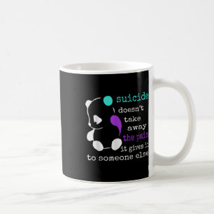 Suicide Pain Semicolon Gift Suicide Prevention Awa Coffee Mug