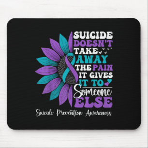 Suicide Pain Sunflower Suicide Prevention Awarenes Mouse Pad