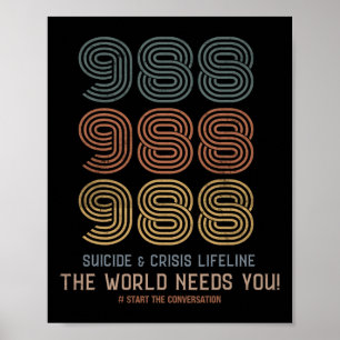 Suicide Prevention 2024 The World Needs You  Poster