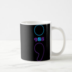 Suicide Prevention 988 Comma Awareness Coffee Mug