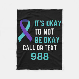 Suicide Prevention 988 Hotline Shirt 988 Suicide C Fleece Blanket