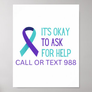 Suicide Prevention 988 Hotline Shirt 988 Suicide C Poster