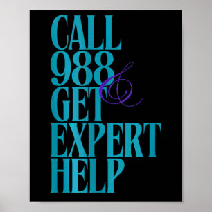 Suicide Prevention 988 Poster