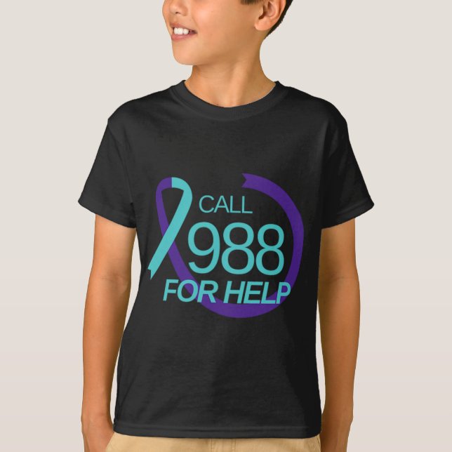 Suicide Prevention 988 Suicide Prevention Depressi T-Shirt (Front)