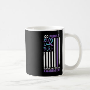 Suicide Prevention American Flag Suicide Awareness Coffee Mug