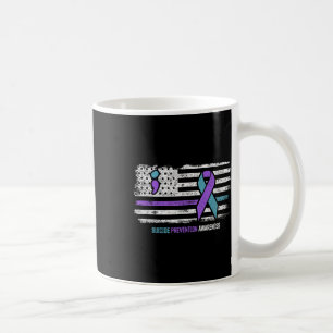 Suicide Prevention American Flag Suicide Awareness Coffee Mug