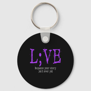 Suicide Prevention And Awareness ; Semicolon Key Ring