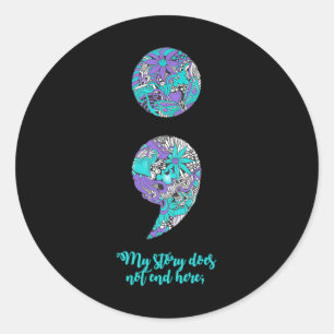 Suicide Prevention And Depression Awareness 2 Classic Round Sticker
