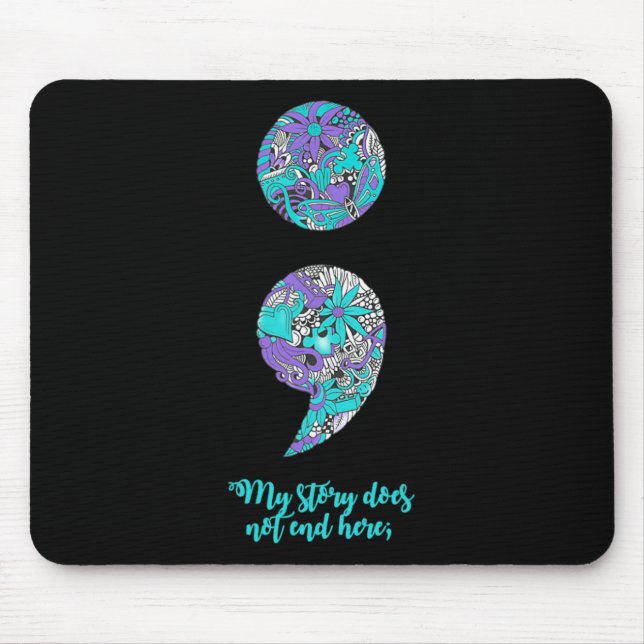 Suicide Prevention And Depression Awareness 2  Mouse Pad (Front)