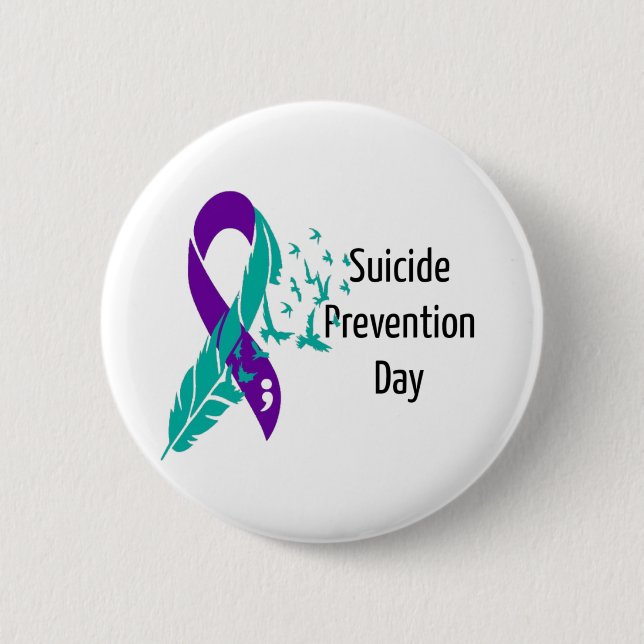 Suicide Prevention Awareness 6 Cm Round Badge (Front)