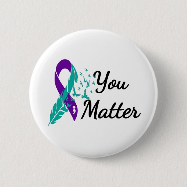 Suicide Prevention Awareness 6 Cm Round Badge (Front)