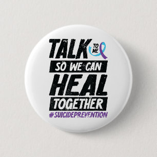Suicide Prevention Awareness 988 Mental Health Sup 6 Cm Round Badge