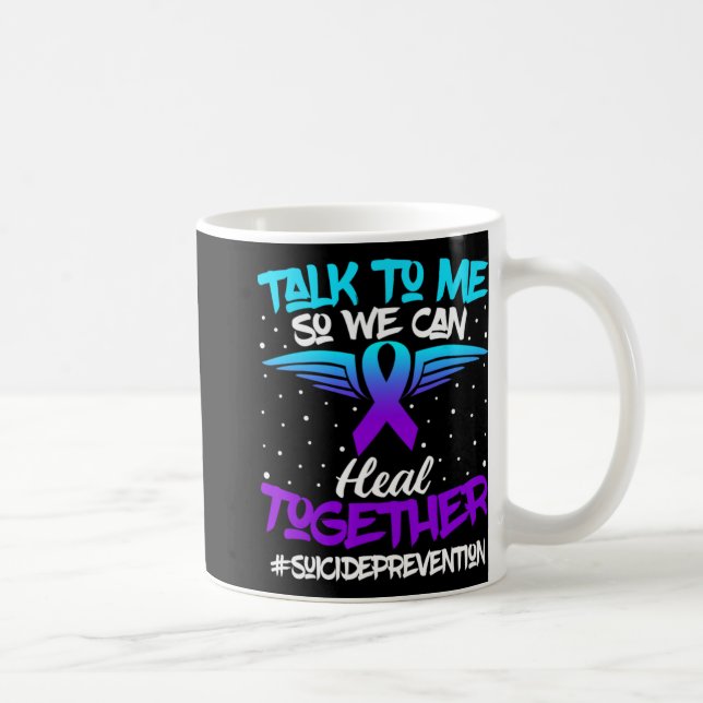 Suicide Prevention Awareness 988 Mental Health Sup Coffee Mug (Right)