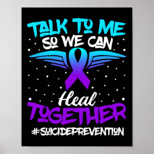 Suicide Prevention Awareness 988 Mental Health Sup Poster