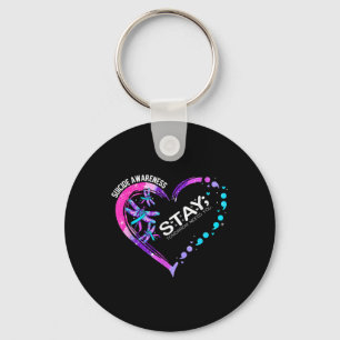 Suicide Prevention Awareness 988, Stay Tomorrow Ne Key Ring
