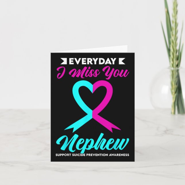 Suicide Prevention Awareness Aunts  Card (Front)