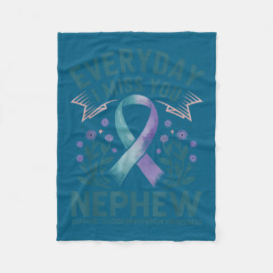 Suicide Prevention Awareness Aunts  Fleece Blanket