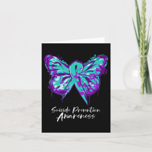 Suicide Prevention Awareness Butterfly Ribbon 1 Card