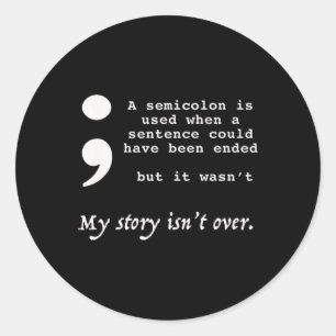 Suicide Prevention Awareness  Classic Round Sticker