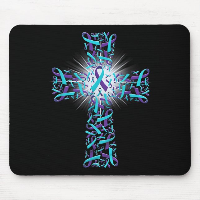 Suicide Prevention Awareness Cross  Mouse Pad (Front)