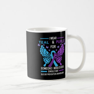 Suicide Prevention Awareness Design_ I Wear Teal A Coffee Mug
