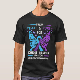 Suicide Prevention Awareness Design I Wear Teal An T-Shirt