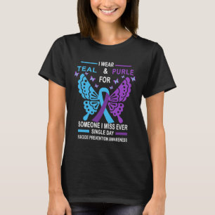 Suicide Prevention Awareness Design I Wear Teal An T-Shirt