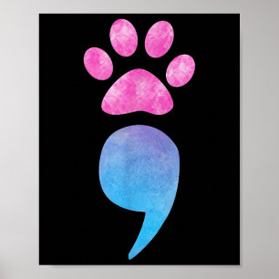 Suicide Prevention Awareness Dog Paw Dog Mum Dog D Poster