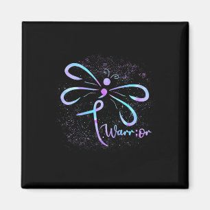 Suicide Prevention Awareness Dragonfly Semicolon Magnet