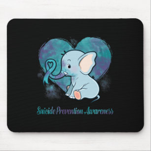 Suicide Prevention Awareness Elephant Lovers Gifts Mouse Pad