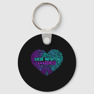 Suicide Prevention Awareness Fighter Survive Key Ring