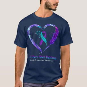 Suicide Prevention Awareness Flower Ribbon Mental T-Shirt