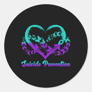 Suicide Prevention Awareness Gifts Classic Round Sticker