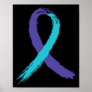 Suicide Prevention Awareness Grandpa Usa Flag Ck G Poster