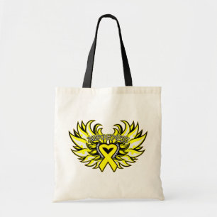 Suicide Prevention Awareness Heart Wings.png Tote Bag