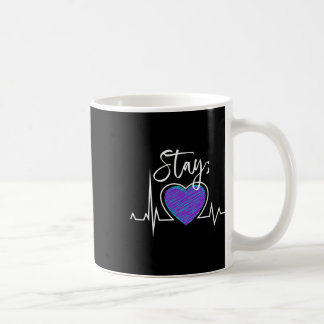 Suicide Prevention Awareness Heartbeat Semicolon S Coffee Mug