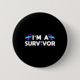 Suicide Prevention Awareness Im A Survivor 6 Cm Round Badge