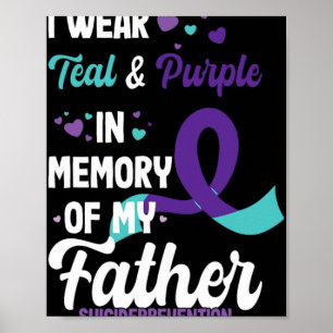 Suicide Prevention Awareness In Memory Of Father  Poster