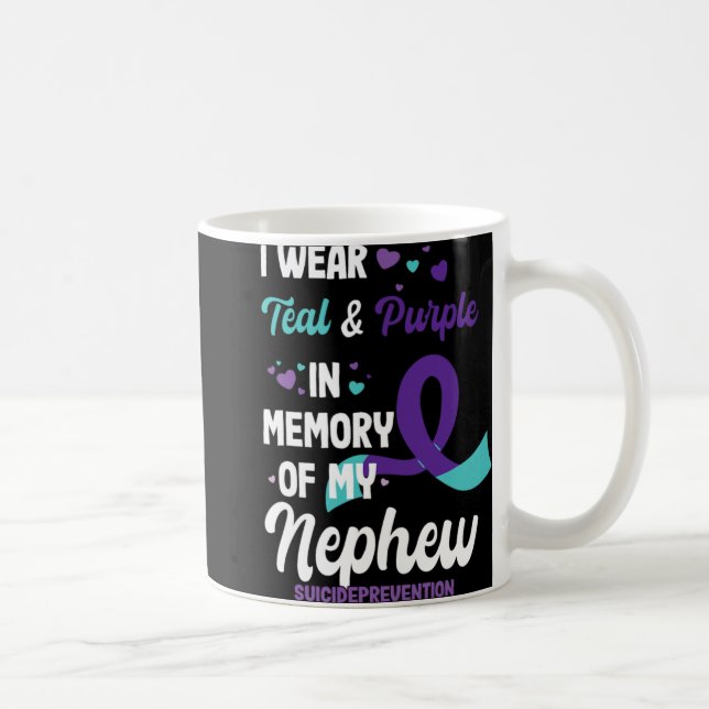 Suicide Prevention Awareness In Memory Of Nephew  Coffee Mug (Right)