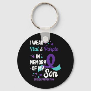 Suicide Prevention Awareness In Memory Of Son Key Ring