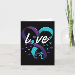 Suicide Prevention Awareness Live Love Semicolon M Card