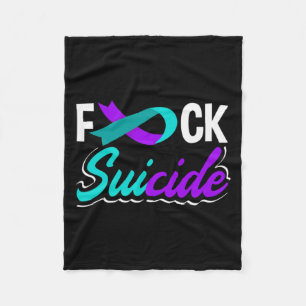 Suicide Prevention Awareness Long Sleeve Fleece Blanket