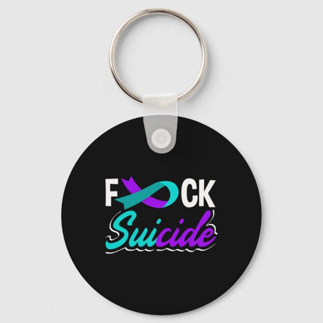 Suicide Prevention Awareness Long Sleeve Key Ring (Front)
