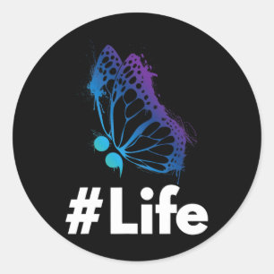 Suicide Prevention Awareness Love Support Life Classic Round Sticker