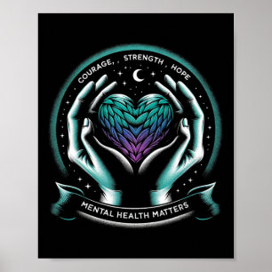 Suicide Prevention Awareness Mental Health Counsel Poster